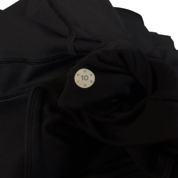 Women's Lululemon Align Crop Pants Size 10 - Black Mesh - Picture 2 of 12
